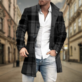 Heren herfstjas met waterafstotende wolmix en moderne fit – Silvano