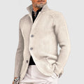 Heren cardigan met knopen en klassieke regular fit – Lucien
