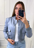 Tijdloos navy bomberjack voor dames – Sophie