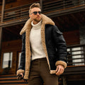 Heren leren jas voor herfst en winter met tijdloze look – Eryx