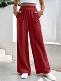 Stijlvolle wijde broek met elegante pasvorm – Elise