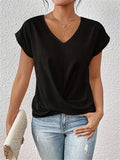 Dames T-shirt Sweetheart Hals Zomer Comfort – Alviera