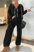 Elegante dames jumpsuit met V-hals en wijde pijpen – Noa