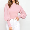 Warme Turtle Neck Sweater met Puffmouwen – Julia