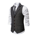 Elegant heren vest met reverskraag – Florian