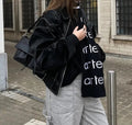 Oversized leren damesjas voor trendy look – Zayra