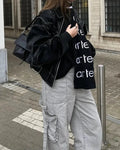 Oversized leren damesjas voor trendy look – Zayra
