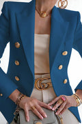 Dubbelrijige Blazer met Gouden Knopen – Wanya