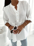 Dames linnen shirt ademend licht comfortabel zomers – Livaira