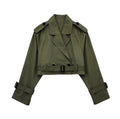 Dames korte trenchcoat herfstjas stijlvol en licht – Yara