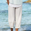 Luchtige cropped damesbroek met relaxte pasvorm – Elin