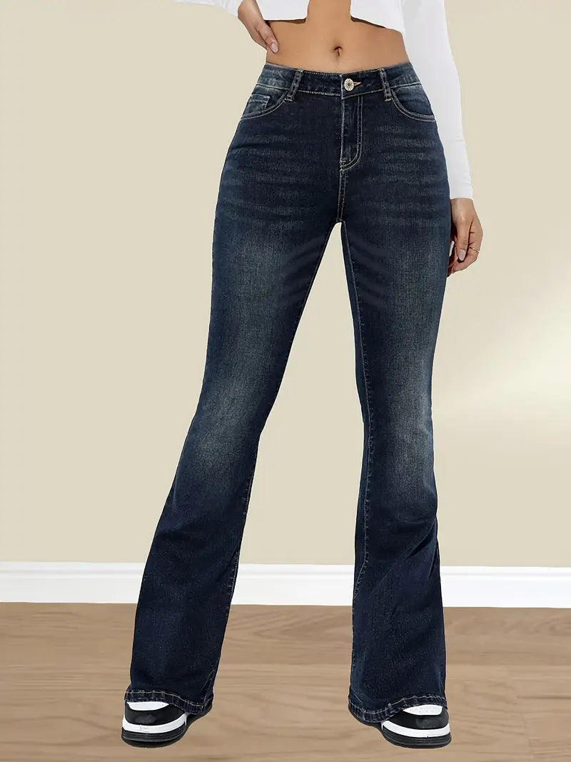 Casual slim flare jeans voor dames – Sophie