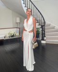 Elegante kanten zomerjurk met slanke pasvorm – Aveline