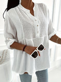 Dames linnen shirt ademend licht comfortabel zomers – Livaira