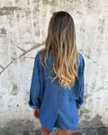 Denim damesjas met relaxte pasvorm en tijdloze wassing - Marielle