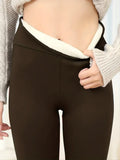 Thermo stretch leggings met fleece – Mila