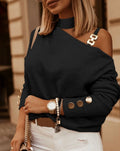 Stijlvolle Wol Trui met Elegante Details – Silvie