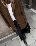 Vintage Suède Blazer voor Dames – Elvira