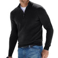 Zwarte half-zip sweater met moderne pasvorm – Veylor