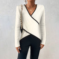 Langsleeve wrap top met elegante pasvorm – Isabel