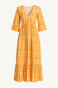 Bohemian Maxi Jurk met V-hals voor Dames – Luna