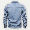 Denim truckerjack met vintage look en comfort – Miles