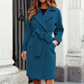 Elegante dames trenchcoat met getailleerde pasvorm – Olivia