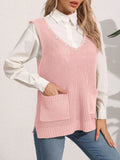 Stijlvol dames sweater vest met V-hals – Elise