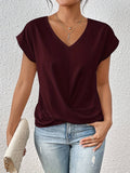 Dames T-shirt Sweetheart Hals Zomer Comfort – Alviera