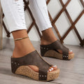 Comfortabele orthopedische wedgesandalen voor dames - Elvora