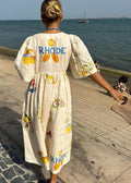 Mediterraanse zomerjurk voor dames met elegante print – Ysolde