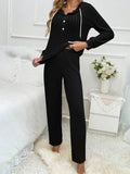 Comfortabele loungewear set met capuchon en broek – Elise