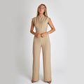 Zomerse mouwloze jumpsuit met flair – Elin