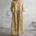 Bloemenprint damesjurk met elegante pasvorm – Juliette