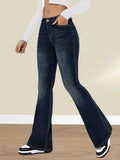 Casual Slim-Fit Flare Jeans - Nancy