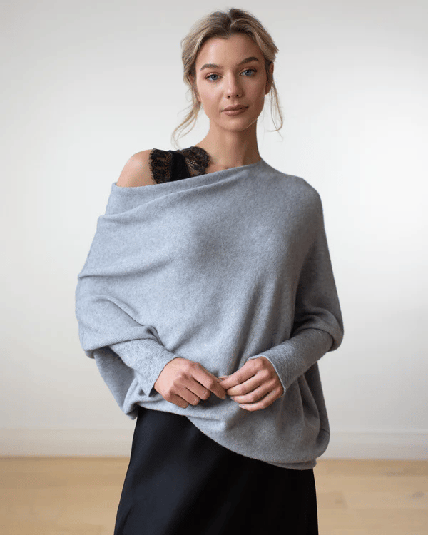 Off-Shoulder Gebreide Trui met Elegante Pasvorm – Sophie