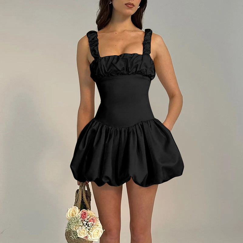 Ballonrok Mini Jurk met Elegante Pasvorm – Chloé
