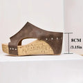 Comfortabele orthopedische wedgesandalen voor dames - Elvora