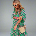 Zomerse maxi jurk dames elegant luchtig comfortabel - Paldruna
