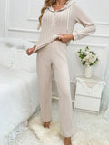 Comfortabele loungewear set met capuchon en broek – Elise