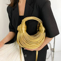 Glanzende feesttas met golvend design voor dames – Virelle