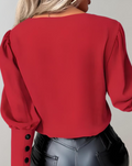 Trendy Longsleeve Top met V-hals – Nova