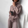 Luxe cashmere dames set met turtleneck en broek - Elise
