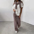 Luxe cashmere dames set met turtleneck en broek - Elise
