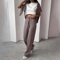 Luxe cashmere dames set met turtleneck en broek - Elise