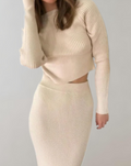 Chic en Comfortabel: Gebreide Tweedelige Set – Ella