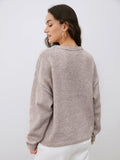 Casual gebreide damestrui met ronde hals – Elise