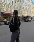 Dames oversized coltrui met strepen en moderne look – Emma
