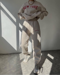 Dames cozy jogging set met relaxte pasvorm – Nova