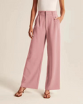 Oversized wijde broek met elastische taille – Mila